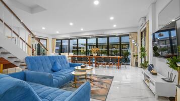 Penthouse, Mehrere Schlafzimmer, eigener Pool | Innenbereich