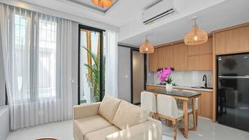 Superior-Villa, 4 Schlafzimmer, eigener Pool | Wohnbereich