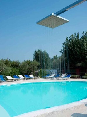 Pool - Mobile home with semi-covered wooden terrace (Moniga del Garda)
