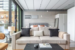 Living area - Blueground | Belltown, rooftop, nr Pike Place (Seattle)