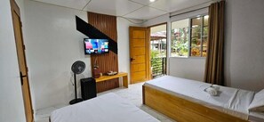 Klassieke Twin kamer, balkon, uitzicht op tuin | Gratis wifi