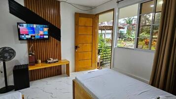 Classic tvåbäddsrum - balkong - utsikt mot trädgården