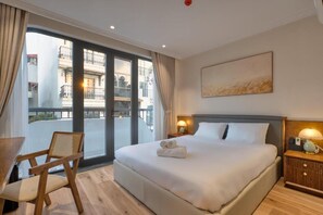 Basic-Studio, Balkon, Stadtblick