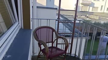 Classic-Zweibettzimmer, eigenes Bad | Blick vom Balkon