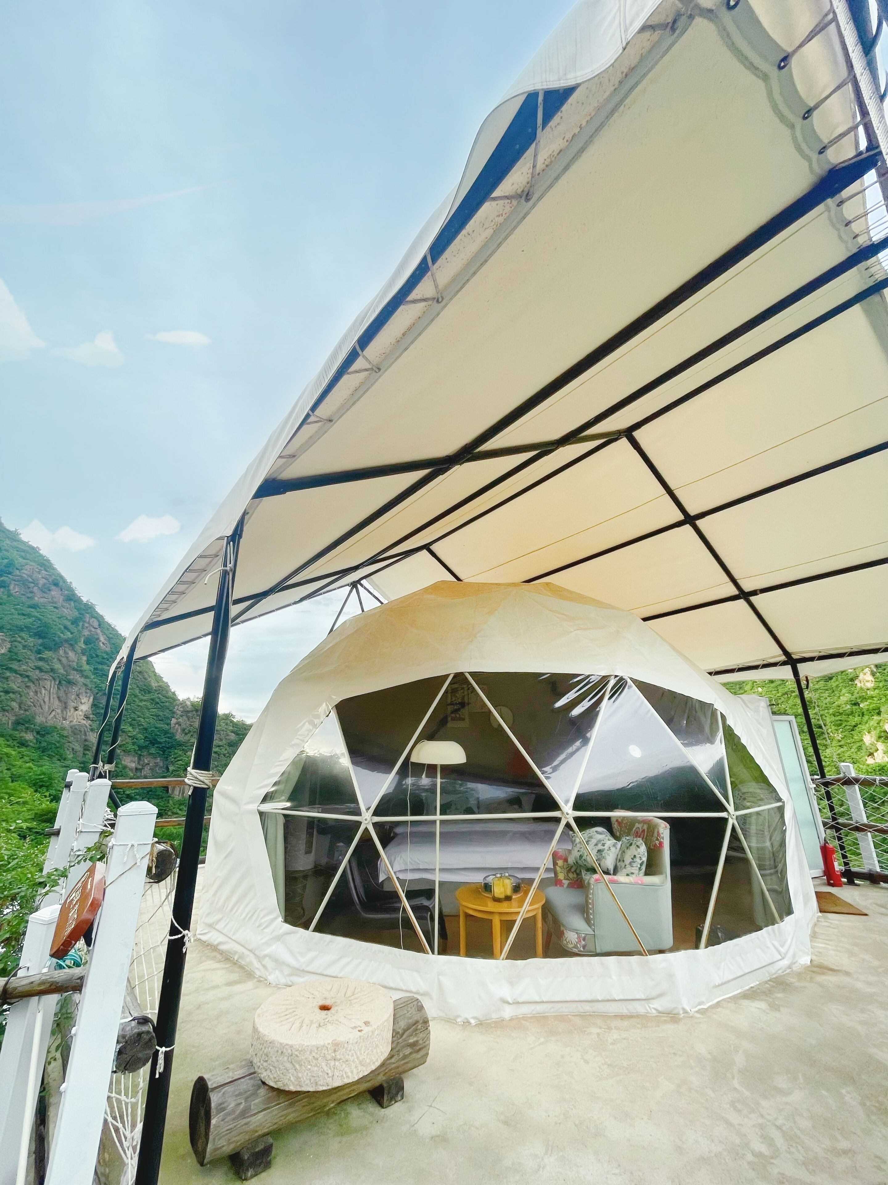 Majoituspaikan julkisivu