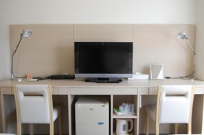 Desk, laptop workspace, blackout drapes, iron/ironing board - CROSS WAVE Funabashi (Funabashi)