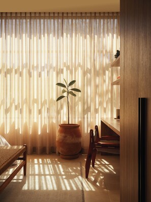 Interior - Designer villa with vinyls, plunge pool, 6 min walk to beach with 24/7 security (Playa Pelada, Nosara)