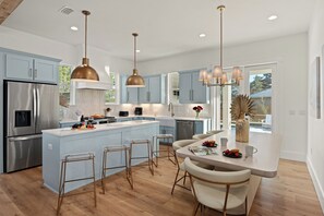 Fridge, microwave, oven, stovetop - Pool + Hot Tub + Game Room + Golf Cart + Bikes | Sleeps 26 | 30A Southern Sugar (Santa Rosa Beach)