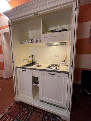 Comfort-Studio, Stadtblick | Eigene Küche