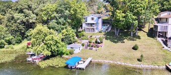'Pleasant Point Lake House' Dock & Fire Pit!