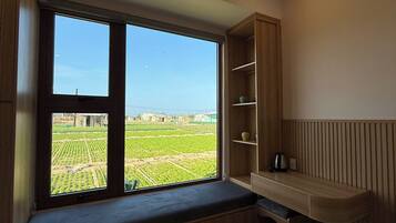 Dubbelrum för 1 person - utsikt mot trädgården | Interiör