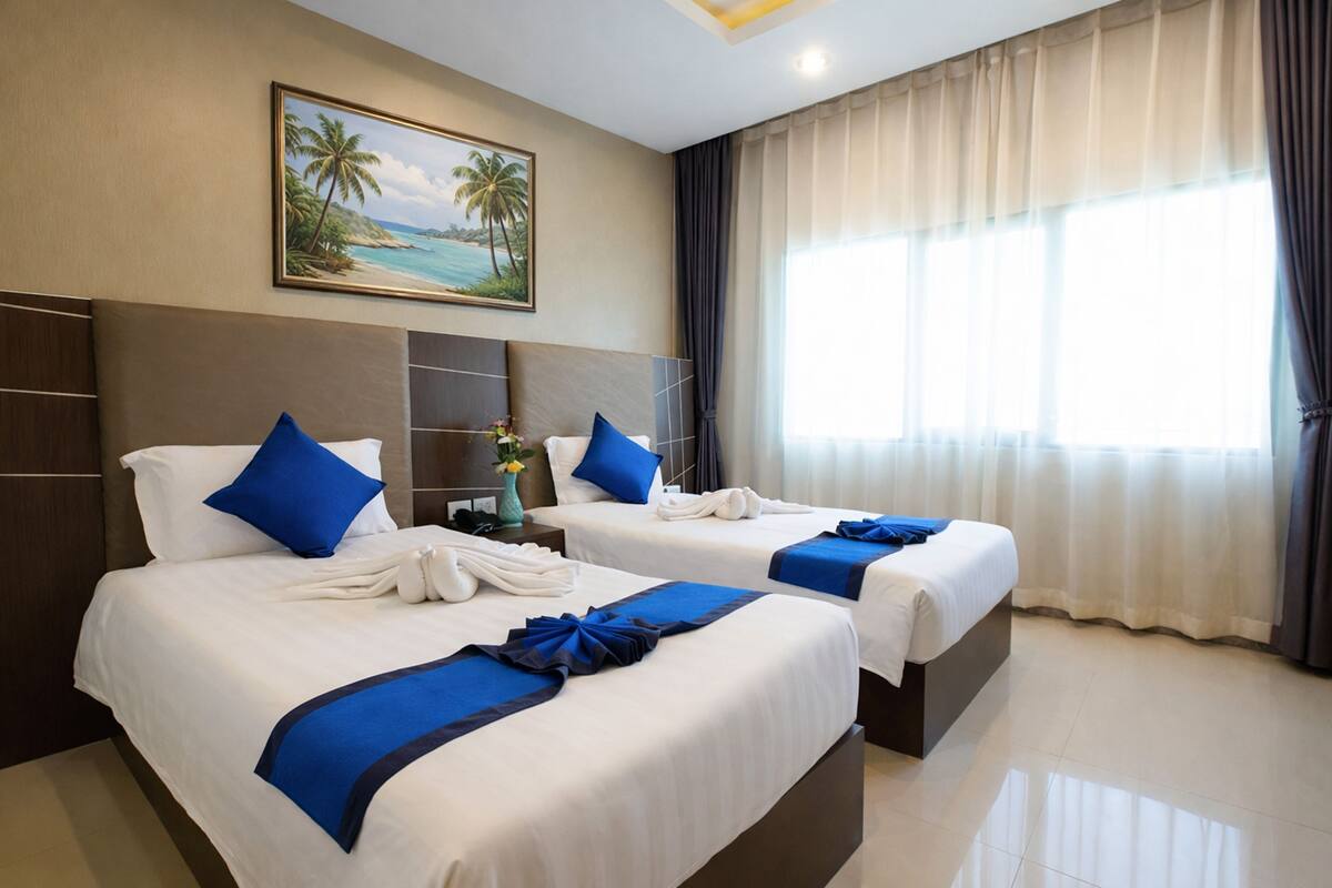 Kamar Twin Superior | Meja kerja, Wi-Fi gratis, dan seprai linen