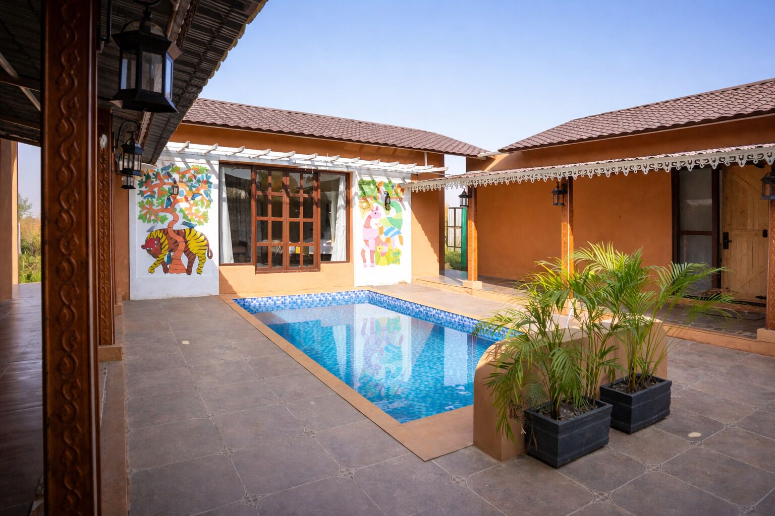 Rajwada With Pool Room | Private pool