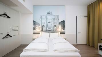 Double Room, Roll-in Shower | Premium bedding, desk, laptop workspace, soundproofing