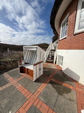 Terrace/patio - House Rundblick Apartment 1 - Rundblick (Sylt)