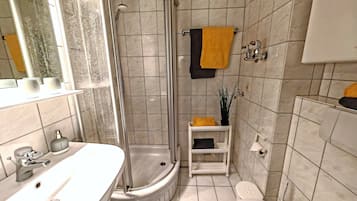 Shower, hair dryer