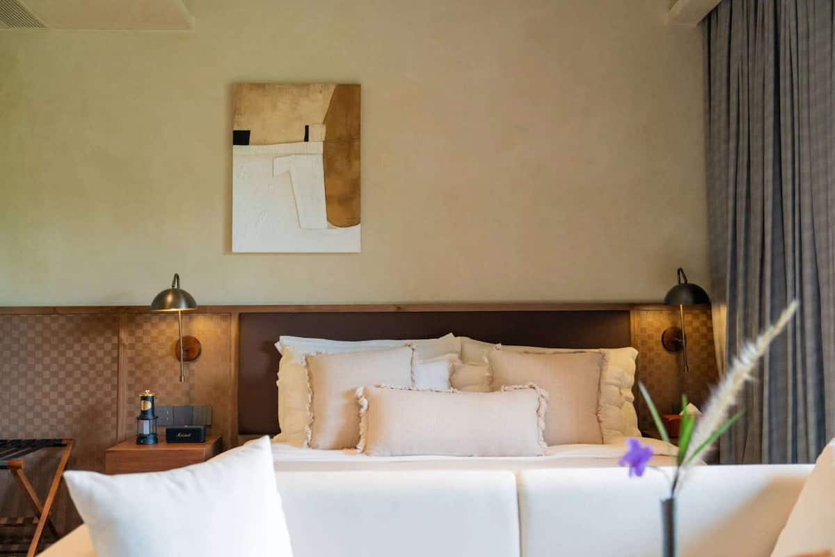 Chambre familiale avec lits jumeaux