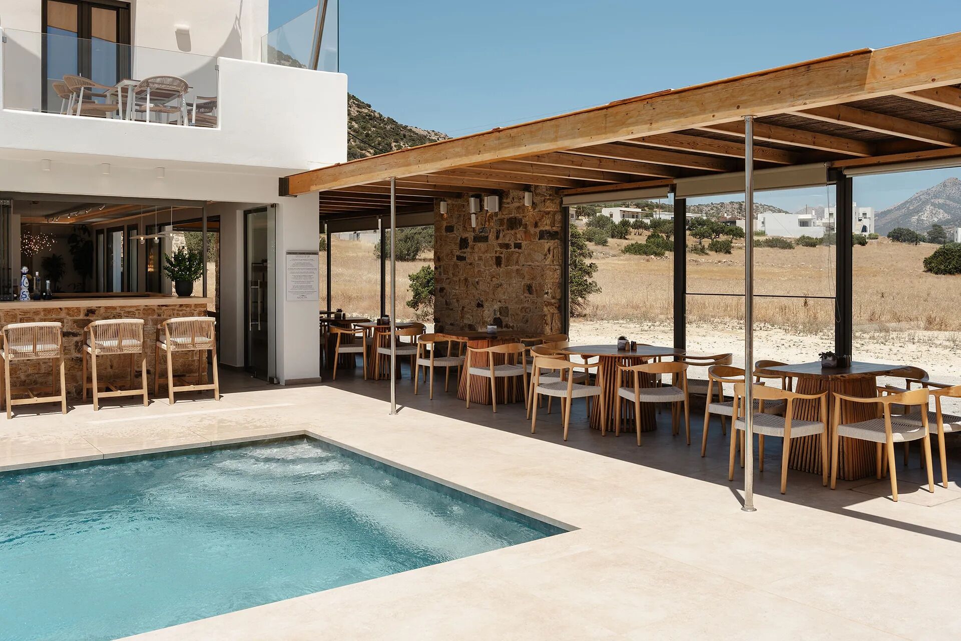 Seasonal outdoor pool, open 11:00 AM to 8:00 PM, pool loungers