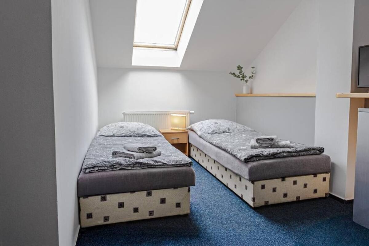 Værelse med 2 enkeltsenge - ikke-ryger - privat badeværelse