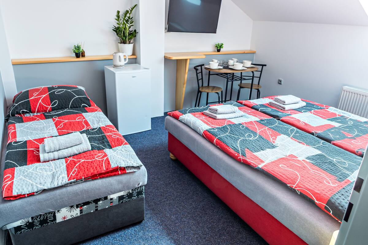 Værelse til 3 personer - ikke-ryger - privat badeværelse