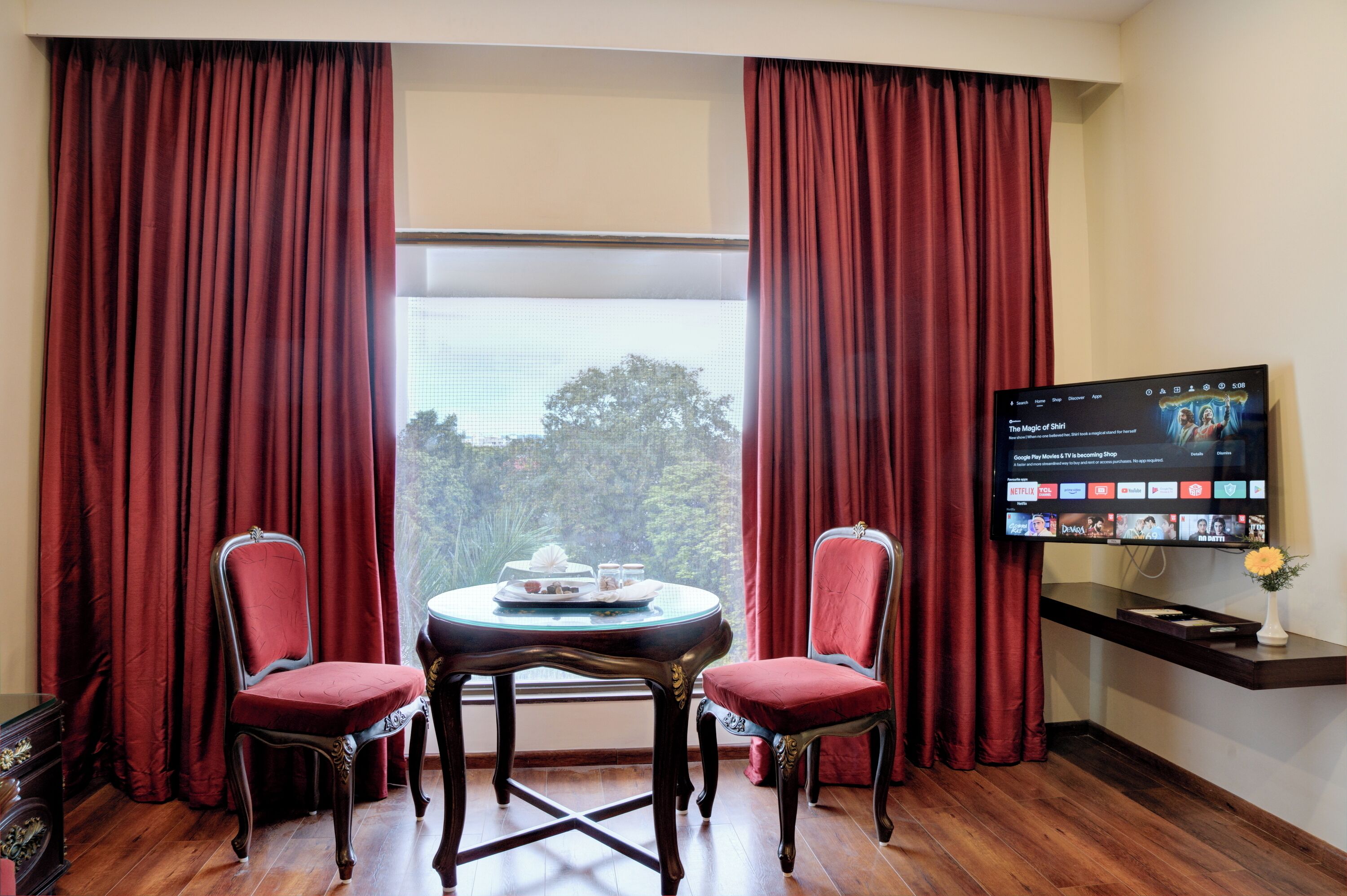 Presidentiële studio suite, uitzicht op stad | Interieur