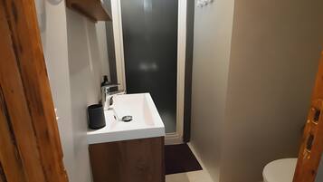 Shower, hair dryer