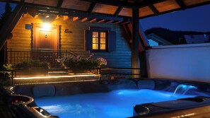 Terrace/patio - House Eva - Runolist Mountain Resort - 3 Chalets with pool & spa near Risnjak (Crni Lug)