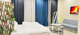 Cozy 1-bedroom apartment in tranquil Islamabad with AC