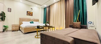 Cozy 1-bedroom apartment in tranquil Islamabad with AC