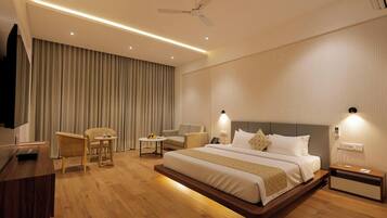 Deluxe Double Room, City View | In-room safe, blackout drapes, iron/ironing board (on request)
