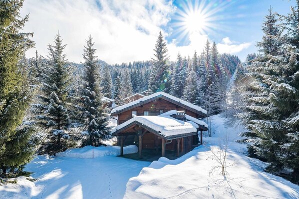 Chalet | Exterior - Chalet in La Tania Near Ski Slopes (Courchevel)