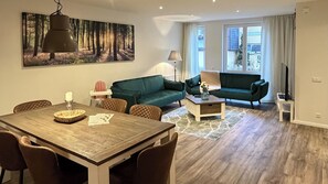 Condo, 3 Bedrooms, Kitchen | Living area | Flat-screen TV - Mühls Apartments (Bad Lauterberg)