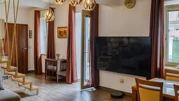 Leilighet, ikke-røyk, bakgårdsutsikt | Oppholdsområde