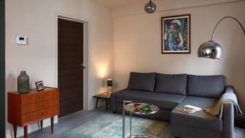 Appartement Deluxe, vue ville | Coin séjour