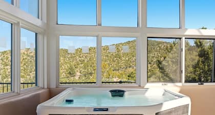 New Listing! The Grand Overlook | Pool + Hot Tubs | Long-Range Views