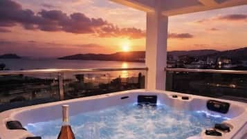 Tina de hidromasaje al aire libre