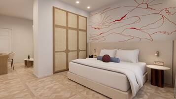 Family Suite | Egyptian cotton sheets, premium bedding, memory foam beds, in-room safe