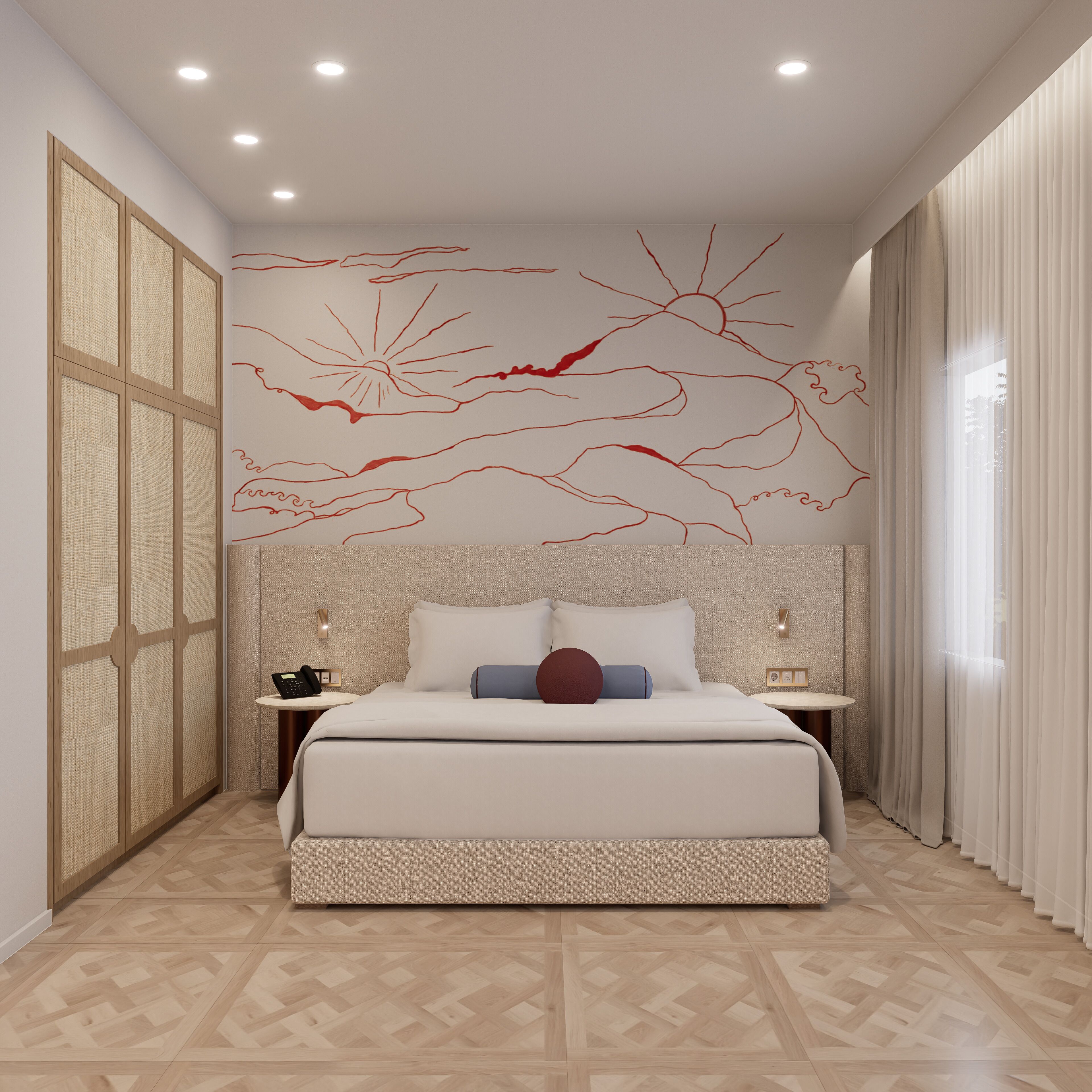 Egyptian cotton sheets, premium bedding, memory foam beds, in-room safe