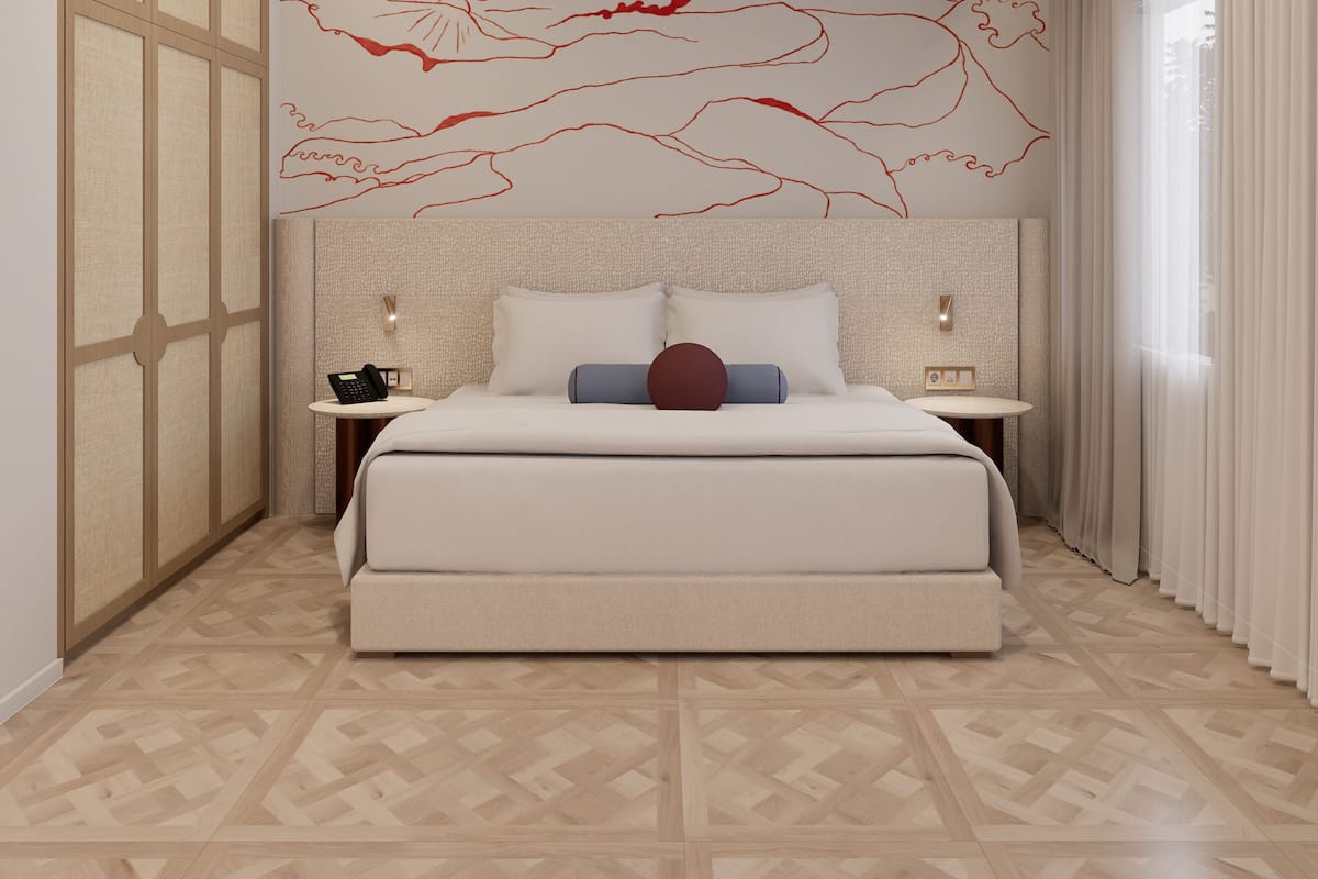 Egyptian cotton sheets, premium bedding, memory foam beds, in-room safe