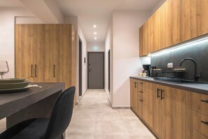Fridge, microwave, stovetop, coffee/tea maker - Athens Urban Diamond Apartment 2 (Athina)