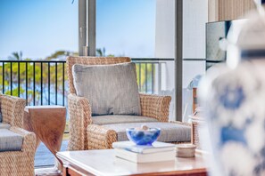 TV, DVD player - Maui Parkshore #415 Ocean View in the Heart of Kihei, Walk to Kamaole Beach (Kihei)
