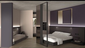 Premium bedding, pillow-top beds, minibar, in-room safe - Breda Suites Hotel Milano (Milan)