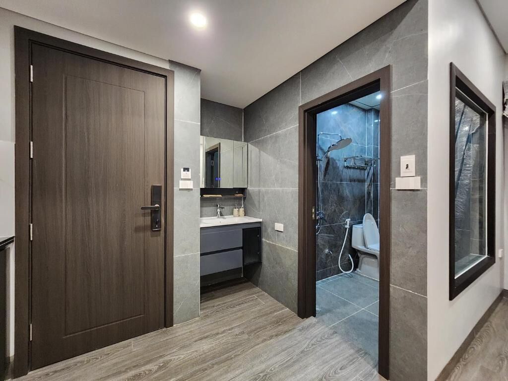 Studio, vue montagne | Salle de bain