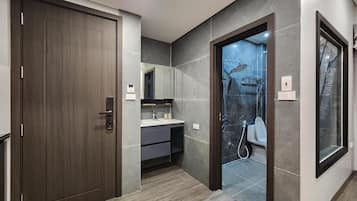 Studio, vue montagne | Salle de bain