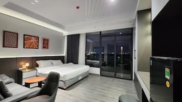 Studio Luxe, balcon, vue ville