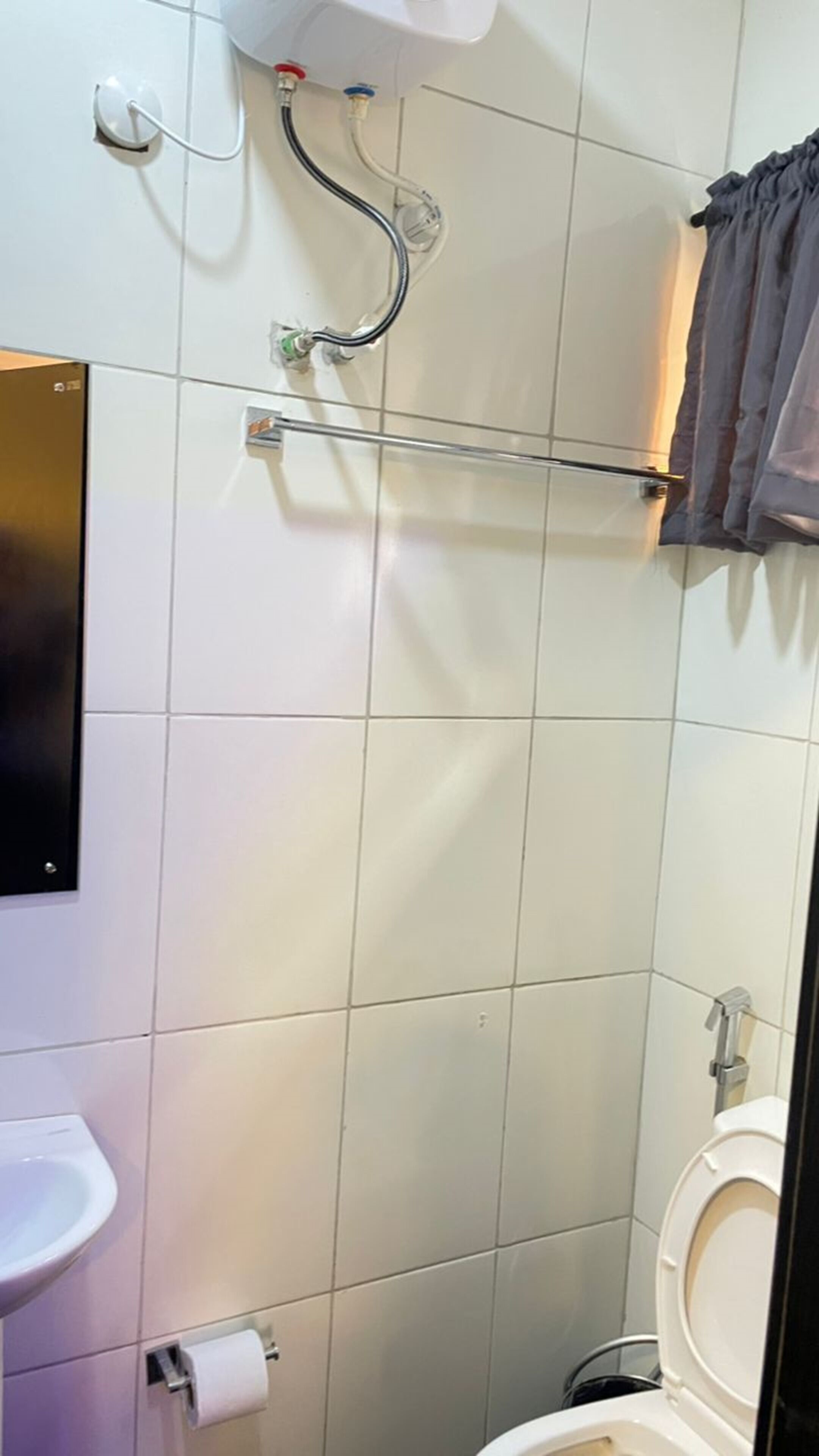 Dusche, Handtücher, Seife, Shampoo