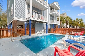 Pool - Red Sox Themed House Steps from Shore w/ Beach Access (Surfside Beach)