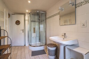 Shower, hair dryer