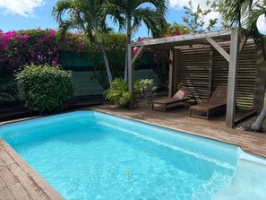 Outdoor pool - Villa Ti Kaz a Mymy - Pool villa St-François (Saint-François)