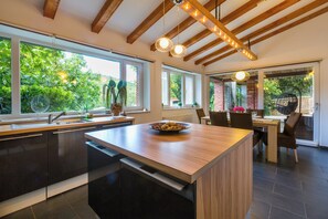 Dining - Mediterranean vacation home with swimming pool in a quiet location (Krizisce)